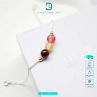 Lắc Tay Bạc S925 [Cung Hoàng Đạo] D'LEE Mix Hạt Đá Thiên Nhiên  Đa Sắc May Mắn Thanh Lịch