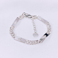 LẮC TAY BẠC TA CHO BÉ TRAI MÃ G5 LINH MIU SILVER