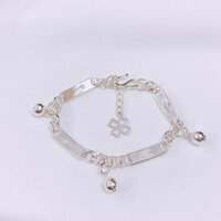 LẮC TAY BẠC TA CHO BÉ TRAI MÃ G8 LINH MIU SILVER