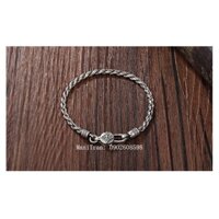 Lắc Tay Bạc Thái 925 Móc khoá Hoa Mandala Chùy Kim Cang Phật Giáo Tây Tạng