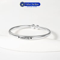 Lắc tay bạc trẻ em quà tặng thôi nôi lắc đôi mẹ và bé chất liệu bạc 925  -Viễn Chí Bảo L400781