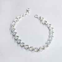 Lắc tay bạc trẻ em, vòng tay bạc hình gạo cho bé bạc nguyên chất giá yêu