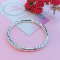 Lắc tay bạc tròn trơn cao cấp