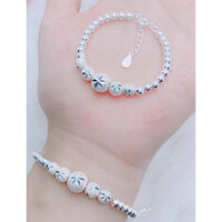 Lắc tay bi bạc cho người lớn và trẻ em, lắc đôi đẹp cho mẹ và bé, có dây chờ có thể điều chỉnh kích thước