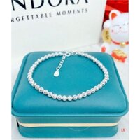 Lắc tay bi trơn bạc ta