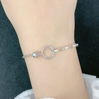 Lắc Tay biểu tượng vòng tròn độc lạ  Danny Jewelry Bạc 925 Xi Rhodium LACY340