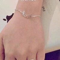 Lắc tay cánh thiên thần trơn LTNU047