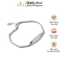 Lắc tay cặp đôi bạc nam nữ bạc 925 vòng khắc tên lazer, đủ size theo yêu cầu QMJ You Complete Me - Q5861