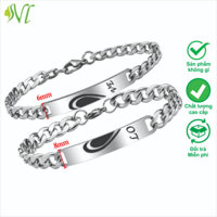 Lắc tay cặp đôi không đen không gỉ không dị ứng xài nước tốt ( 1 cặp) - Đẹp Là Vui