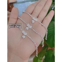 LẮC TAY, CHÂN HÌNH NƠ TIM CHO BÉ GÁI - LẮC BI BẠC TA