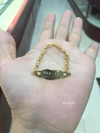 Lắc tay cho bé trai và gái vàng 10k có khắc tên LTV26