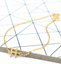 Lắc tay chữ H vàng tây 10K JL1006 Jyme Jewelry