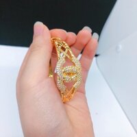 Lắc tay chữ x đính đá thiết kế bền màu cao cấp