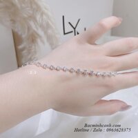 Lắc tay chuỗi hạt tròn đính đá LTNU128