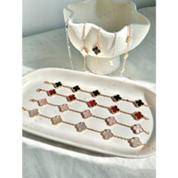 Lắc Tay Cỏ 4 Lá Titan Mạ Vàng - Trang sức nữ May Mắn Thời Trang Hot hàn Quốc