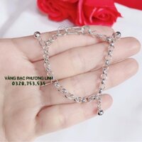 LẮC TAY DẠNG MẮT XÍCH TRÒN TREO BI CHO BÉ- LẮC TAY BẠC TA TRẺ EM