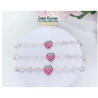 Lắc tay dâu tây cho bé gái bạc ta- Lắc đủ size