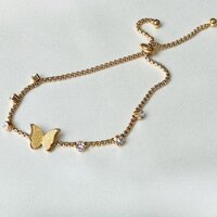 Lắc Tay Dây Rút Bướm Xinh Titan Ko Han Rỉ TT 3726