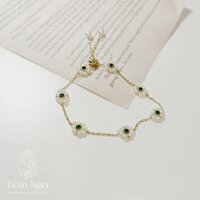 Lắc tay dây rút dạng chuỗi họa tiết hoa nữ tính LT-002H