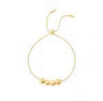 Lắc Tay Dây Rút Hạt Tròn Khắc Chữ LOVE Chất Liệu Titan Không Han Rỉ TT 4466