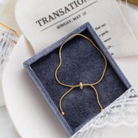 Lắc Tay Dây Rút Titan Ko Đen TT 2769 - Vàng