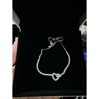 Lắc Tay Dây Rút Trái Tim Bạc 925