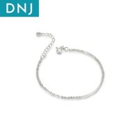 Lắc Tay Đầy Sao Lấp Lánh Bạc 925 DNJ Lắc Tay Trơn Phong Cách Hàn Quốc