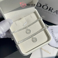 Lắc tay đôi bạc CHYSILVER charm chữ theo yêu cầu bạc thật
