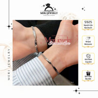 Lắc tay đôi bạc ta cao cấp khắc tên theo yêu cầu