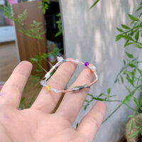 Lắc tay Handmade thiết kế hình con CÁ mix hạt màu sắc độc đáo B652