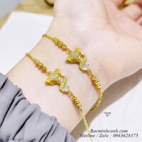 Lắc tay hồ ly vàng 10k mix bi LTNU379
