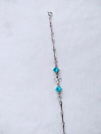 Lắc tay - Hoa 4 cánh đá xanh