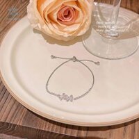 Lắc tay hoạ tiết cánh bướm Butterfly Wing Bracelet, bạc 925, Tiệm Bạc Hoa Hướng Dương