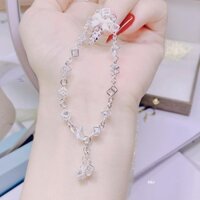 Lắc tay hộp rubic bạc ta