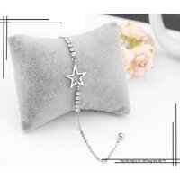 Lắc tay inox nữ kèm phụ kiện ngôi sao thời trang thép không gỉ- LTQC11
