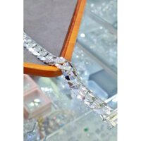 Lắc tay khoen lật bạc ý 950 bản trơn tầm 1 cây 7 bản 1.7cm