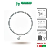 Lắc Tay Lắc Chân Bạc Ta Nguyên Chất S99 Cho Bé Mix Chuông Xinh Dạng Kiềng Chuông Xinh Bạc Hiểu Minh LTE012