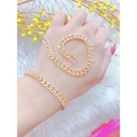 Lắc tay mạ vàng màu 18k khoá bật bản xinh _Minhanh09