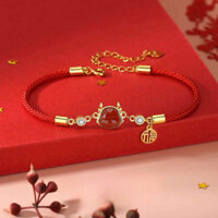 Lắc tay mặt rồng chỉ đỏ chiêu tài lộc, may mắn