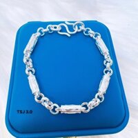 Lắc tay nam bạc ta lu ống Minh Hằng Jewelry