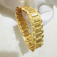 Lắc tay nam bản to mạ vàng 18K- Đồng Hồ Máy Nhật