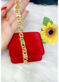 Lắc tay nam chữ X đẳng cấp mạ vàng 24k EKPM123