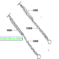 Lắc tay nam đẹp nhất titan cách điệu khoen cá tính - Cam kết 1 đổi 1 nếu gỉ sét