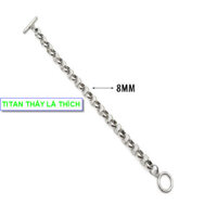 Lắc tay nam đẹp rẻ titan kiểu khoen tròn - Cam kết 1 đổi 1 nếu gỉ sét