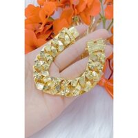 Lắc tay nam kiểu chạm khoen lật mạ vàng 18 cao cấp mẫu mới cực đẹp cực sang