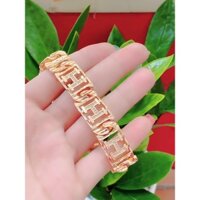 Lắc Tay Nam Nữ Mạ Vàng 18K Mẫu 07.150822 - Đi Chơi, Dự Tiệc Rất Ngầu - Bao Đổi Tra Trong Vòng 07 Ngày