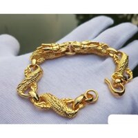 Lắc tay nam rồng mạ vàng 18K
