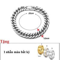 Lắc tay nam Titan móc độc mạ vàng 24k [bonus]