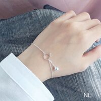 Lắc tay nữ bạc thật mặt mèo cá tính - Kho sỉ bạc Nhất Linh
