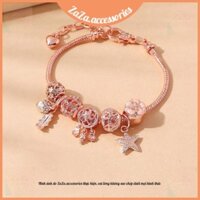 Lắc Tay Nữ Bạc Titan - Lắc Tay Nữ Charm Titan Bạc Bling Bling xinh đẹp ZaZa.accessories
